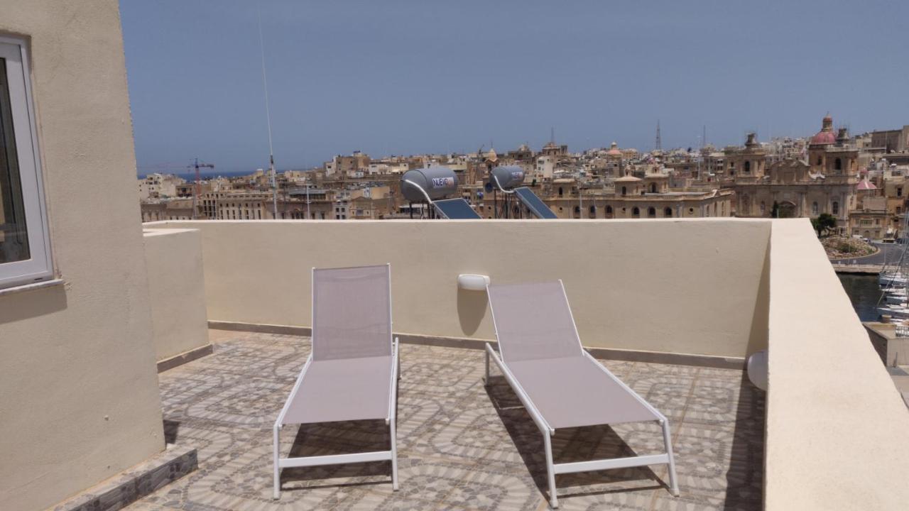Ferienwohnung The Penthouse Flat-Terrace&View Senglea Exterior foto