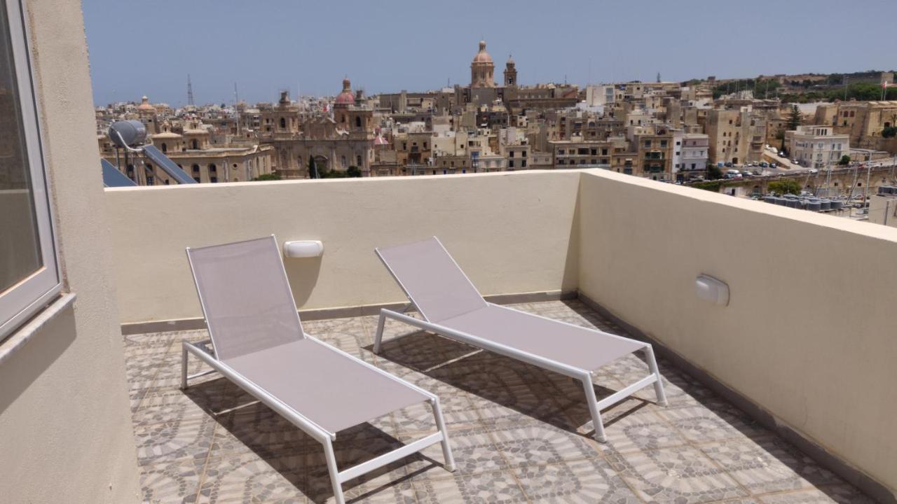 Ferienwohnung The Penthouse Flat-Terrace&View Senglea Exterior foto